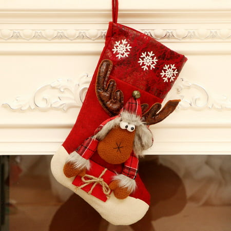 Aacd#1136 Christmas Decoration Santa Claus Socks Candy Socks Gift Christmas Tree Pendant TY9
