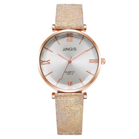 Jingis Korean Fashion Leisure Travel Style Exquisite Ladies Quartz Watch SA9