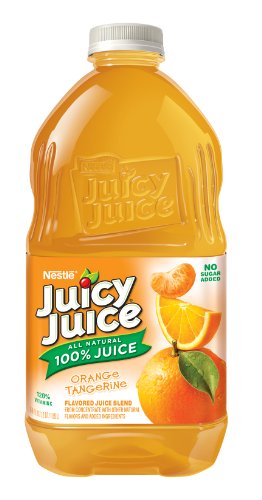 Juicy Juice Orange Tangerine Juice, 64-Ounce Pet Bottles (Pack of 8)