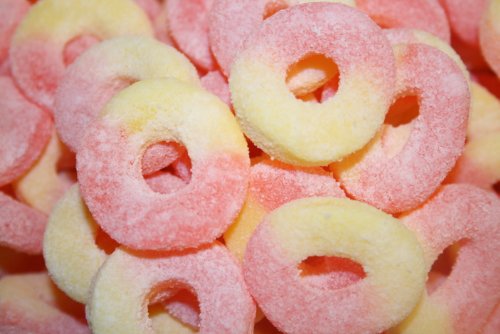 Peach Rings Sugar Free Gummy Candy, 9Lbs