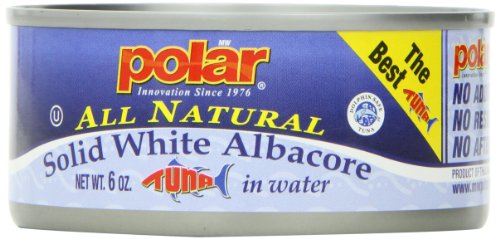 Polar Solid White Albacore Tuna in Water, All Natural, 6-Ounce Cans (Pack of 24)
