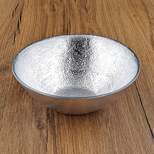 Red Pomegranate Collection 4973-2 6 in. Aura Soup Bowls  Silver - Set of 4