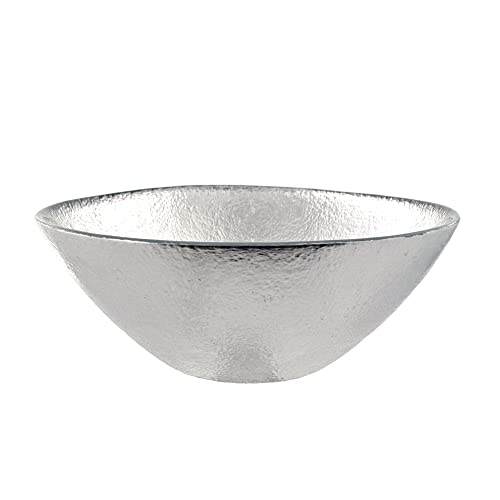 Red Pomegranate Collection 4973-2 6 in. Aura Soup Bowls  Silver - Set of 4 thumbnail