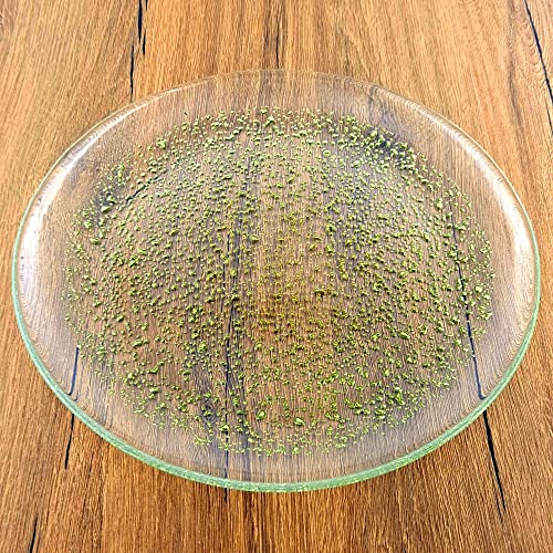 Red Pomegranate Collection 4962-1 11 in. Isla Dinner Plates  Clear & Gold - Set of 4