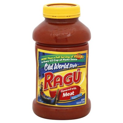 Ragu Pasta Spaghetti Tomato Sauce Old World Traditional Style Flavored with Meat 45 Oz Jar