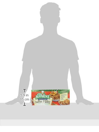 Boyardee Chef Variety Pack, 5 Ravioli, 5 Spaghetti and Meatballs in Tomato Sauce, 150 Ounce thumbnail