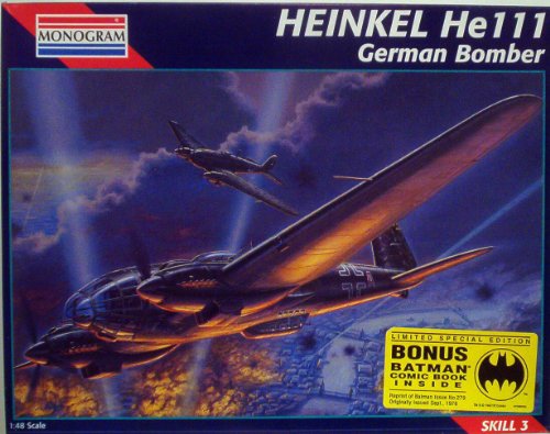 Monogram 1:48 Heinkel He 111 German Bomber Model Kit #5509