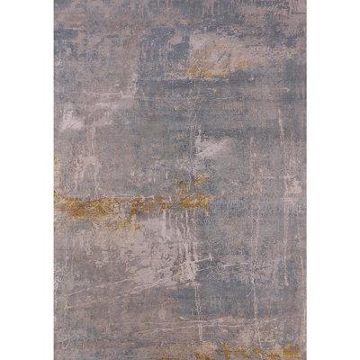 White Area Rug - 17 Stories 100% Machine Washable Midcentury Modern 2564 Area Rug Polyester/Chenille in White, Size 24.0 W X 0.08 D in | Wayfair
