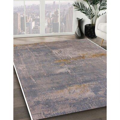 Brown Area Rug - 17 Stories 100% Machine Washable Midcentury Modern 2564 Area Rug Polyester/Chenille in Brown, Size 96.0 W X 0.08 D in | Wayfair