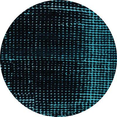 Blue Area Rug - 17 Stories 100% Machine Washable Abstract 4397 Area Rug Polyester/Chenille in Blue, Size 48.0 W X 0.08 D in | Wayfair