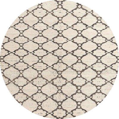 Gray Area Rug - Bungalow Rose 100% Machine Washable Abstract 4804 Area Rug Polyester/Chenille in Gray, Size 48.0 W X 0.08 D in | Wayfair