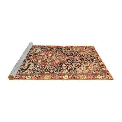 Multi Color Area Rug - Canora Grey 100% Machine Washable Traditional 4723 Area Rug Polyester/Chenille, Size 24.0 W X 0.08 D in | Wayfair