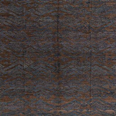 Blue Area Rug - Bungalow Rose 100% Machine Washable Abstract 4542 Area Rug Polyester/Chenille in Blue, Size 84.0 W X 0.08 D in | Wayfair