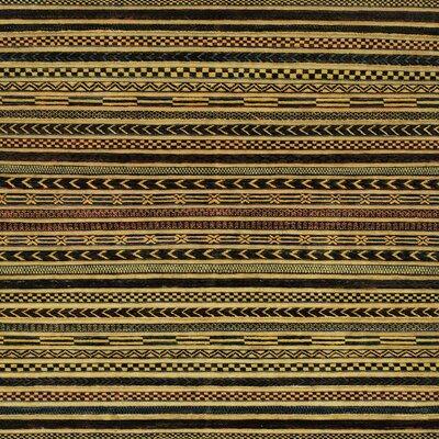 Black/Brown/Green Area Rug - Foundry Select 100% Machine Washable Abstract 2313 Area Rug Polyester/Chenille in Black/Brown/Green | Wayfair