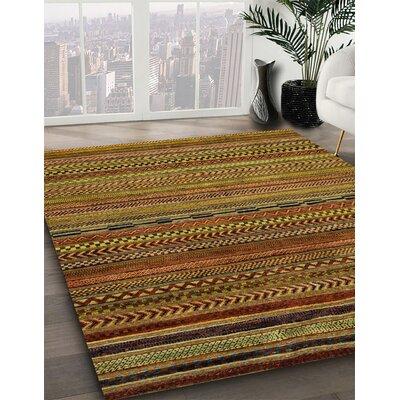 Green/Red/Yellow Area Rug - Foundry Select 100% Machine Washable Abstract 2312 Area Rug Polyester/Chenille in Green/Red/Yellow | Wayfair