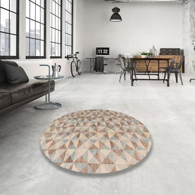 White Area Rug - Corrigan Studio ® 100% Machine Washable Abstract 4723 Area Rug Polyester/Chenille in White, Size 72.0 W X 0.08 D in | Wayfair