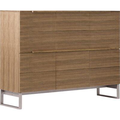Argo Furniture Lensua Catalina Server Wood in Brown, Size 47.2 H X 47.15 W X 18.25 D in | Wayfair DFG-7263-BW