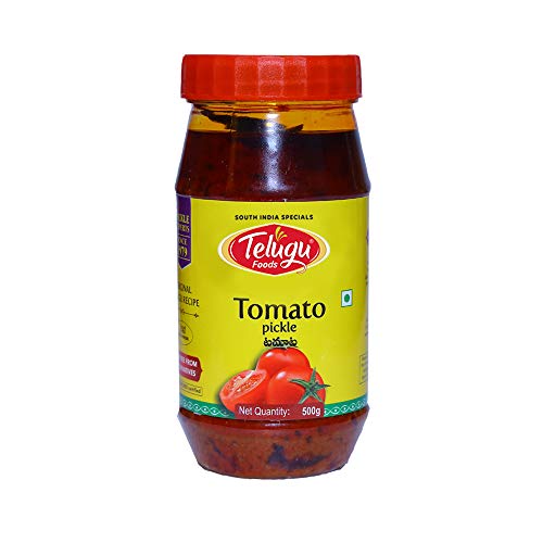 Telugu Foods Tomato Pickle With Garlic 300 G