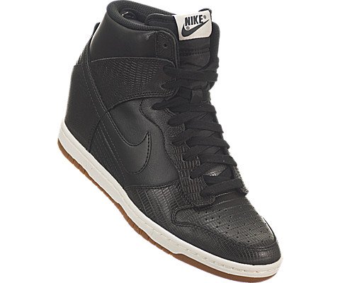 Nike Women's Dunk Sky Hi Black/Black/Sail/Cool Grey Casual Shoe 10 Women US thumbnail