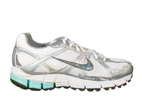 Womens Nike Air Pegasus+ 26 Running Shoe (365745 141) (10 M, Wht / Bltc Bl-mtllc Slvr-cl Gry)