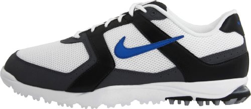 Nike Golf Men's Nike Air Range WP Golf Shoe,White/Blue Spark/Black,10 W US thumbnail