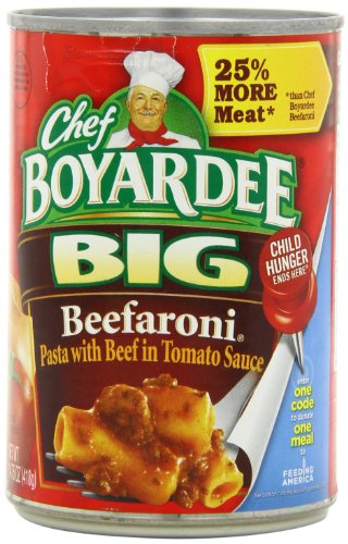 Chef Boyardee Big Beefaroni, 14.75-Ounce Cans (Pack of 12)