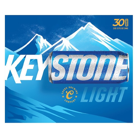 Keystone Light American Lager Beer - Beer - 30x 12oz Cans