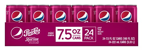 Pepsi Made with Real Sugar, Wild Cherry, 7.5 Fl Oz Mini Cans, 24 Pack thumbnail