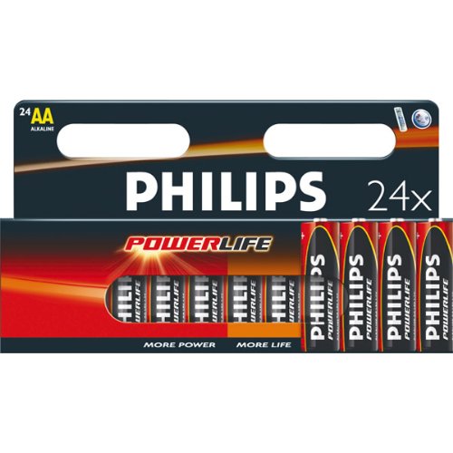 USA AA24 RTL PowerLife Alkaline Battery 24pack AA
