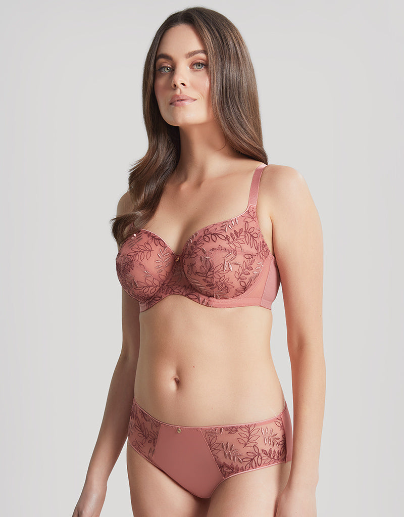 Panache Women's SuperBra Tango II Underwire Balconnet Bra in Pink | Plus Size 30F | HerRoom.com