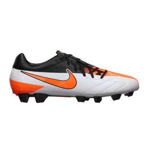 Nike T90 Laser IV FG - (White/Black/Total Orange) (10)