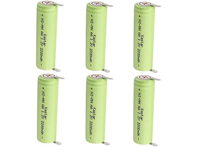 6-Pack 1.2V 2200Mah Ni-Mh Battery Compatible with Grundig 8825 8835 8875 G7585 G8234 G8235 G8261 G8264 G8265 G8267 G9000 G9000s 422203613480 Hp2750.
