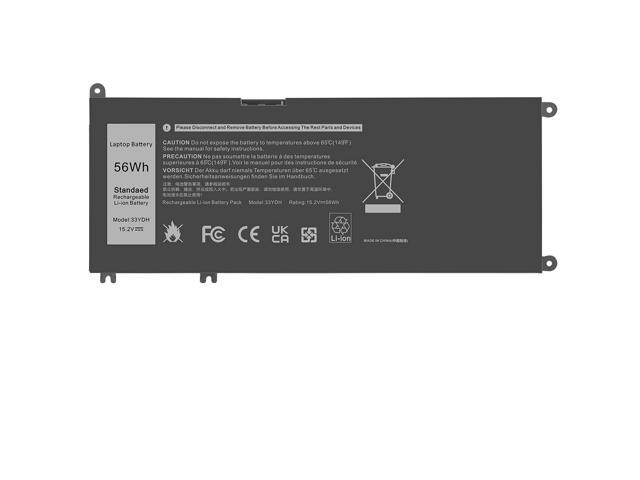 33Ydh 56Wh Laptop Battery for Dell Inspiron 17 7000 7773 7778 7786 7779 2In1 15 7577 G3 15 3579 17 3779 G5 15 5587 G7 15 7588 Latitude 13 3380 14.