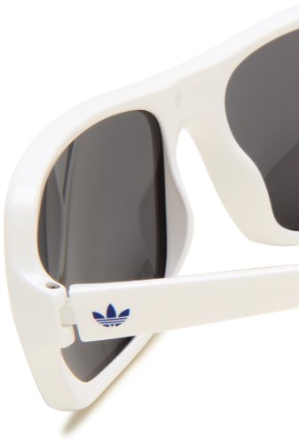 Adidas Greenville Ah32-6051 Rectangle Sunglasses,White Union Jack Frame/Steel Blue Mirror Lens,59 Mm thumbnail