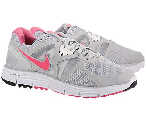 Nike Lunarglide+3 Womens Running Shoes [454315-061] Pro Platinum/Pink Flash-White-Violet Womens Shoes 454315-061-10 thumbnail