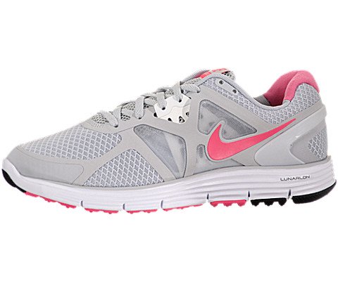 Nike Lunarglide+3 Womens Running Shoes [454315-061] Pro Platinum/Pink Flash-White-Violet Womens Shoes 454315-061-10 thumbnail