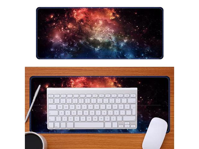 Gaming Mouse Pad Large Mouse Pad with Stitched Edges Extended Mousepad with Non-Slip Base Waterproof Desk Writing Pad Laptop Computer Keyboard Mat.