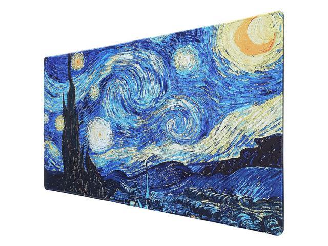 Extended Gaming Mouse Pad, 3Mm Thick Xx-Large Non-Slip Rubber Base Mousepad with Stitched Edges, Non-Slip Base, Waterproof Keyboard Mouse Mat Desk.