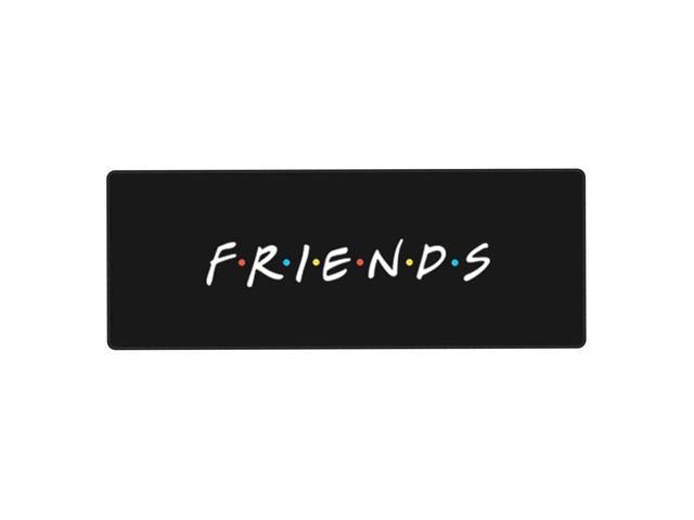 Friends Mouse Pad Extended Gaming Non-Slip Rubber Base Large Mousepad 31.5X11.8Inch with Stitched Edge Waterproof Keyboard Pads Black Desk Laptop.