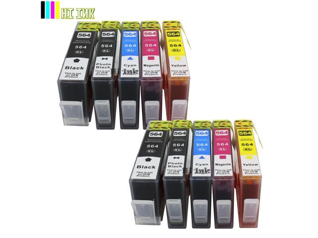 10 Pack Ink for Hp 564Xl Photosmart 7510 7520 7525 309 309A C5300 C310 C410 C510
