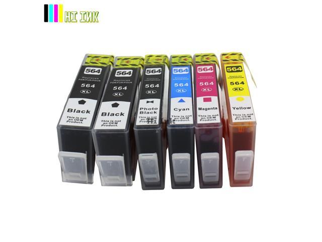 6 Pack Ink for Hp 564Xl Photosmart 7510 7520 7525 309 309A C5300 C310 C410 C510