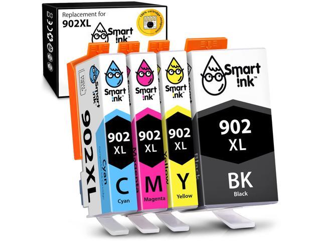 Compatible Ink Cartridge Replacement for Hp 902 Xl 902Xl (4 Combo Pack) to Use with Officejet Pro 6978 6968 6974 6975 6960 Officejet 6951 6954 6956.