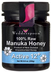 Wedderspoon Raw Manuka Honey Active 12+, 8.8-Ounce Jar