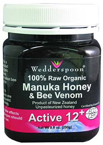 Wedderspoon Organics 100% Raw Manuka Honey Active 12 Plus with Bee Venom