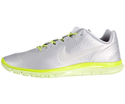 Nike Women's Free Advantage - Pure Platinum / White-Liquid Lime-Cyber, 10 B US thumbnail