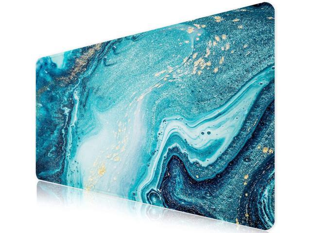 ICasso Extended Gaming Mouse Pad (35.4x15.7 in), Large Non-Slip Rubber Base Mousepad with Stitched Edges, Waterproof Keyboard Mouse Mat Desk Pad.