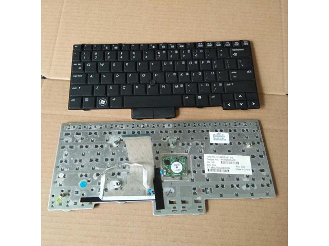 High-quality Laptop US Black Keyboard for HP EliteBook 2540 2540p 598790-001 V108602AS1 PK1309C2A00 English Version