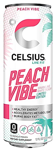 CELSIUS Sparkling Vibe Fitness Energy Drink Variety Pack  Zero Sugar  12oz. Slim Can (Pack of 12) 1 12 Fl Oz (Pack of 12) thumbnail