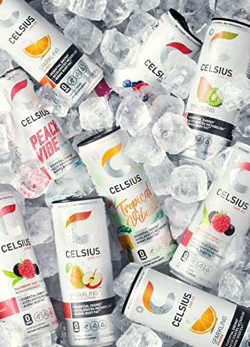 CELSIUS Sparkling Vibe Fitness Energy Drink Variety Pack  Zero Sugar  12oz. Slim Can (Pack of 12) 1 12 Fl Oz (Pack of 12) thumbnail