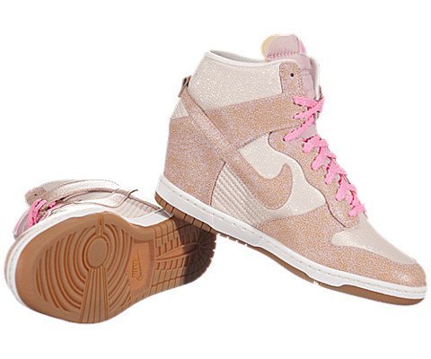 Nike Women's Dunk Sky High VNTG - Desert Sand / Polarized Pink-Sail, 10 B US thumbnail